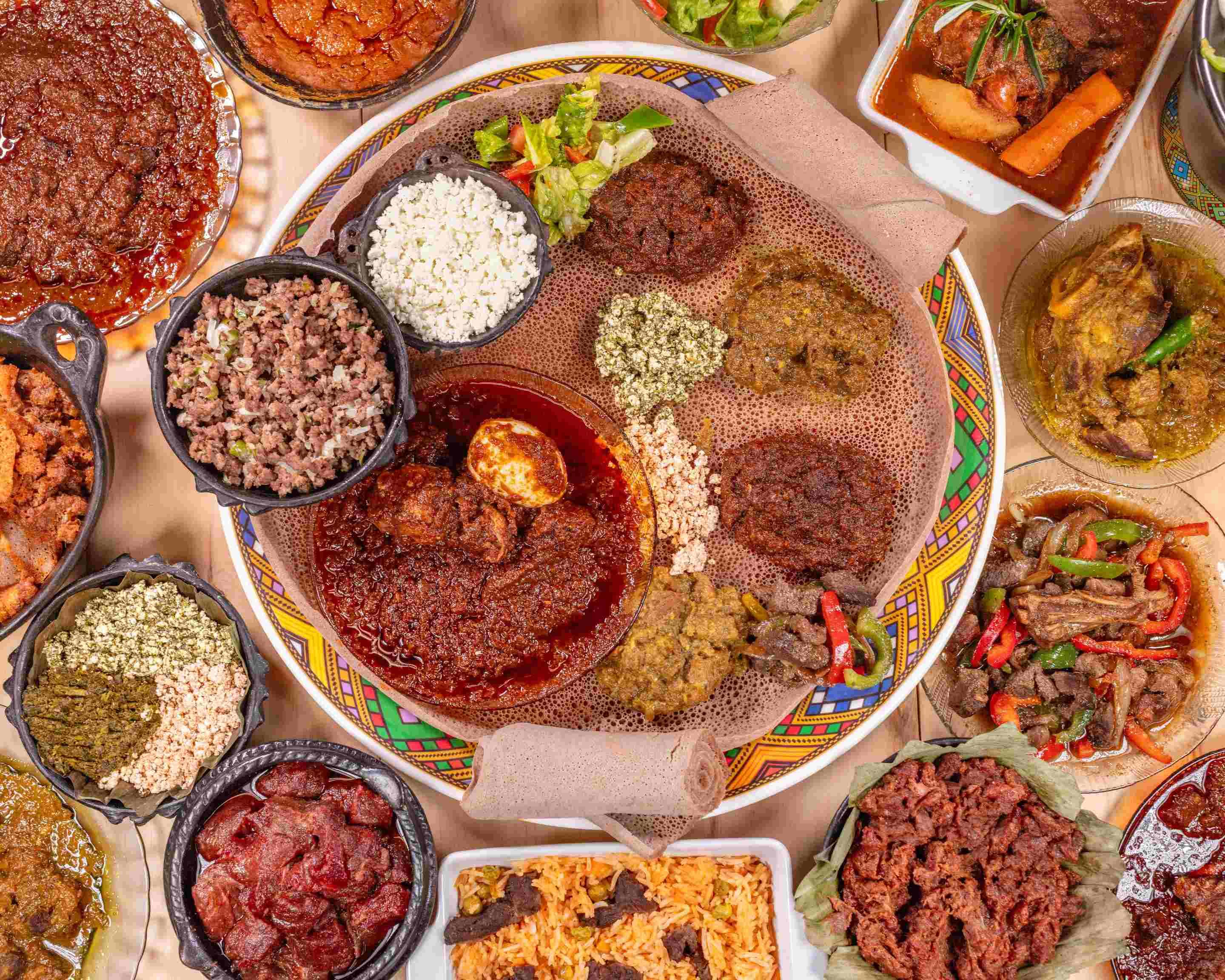 Ethiopian Food Collage